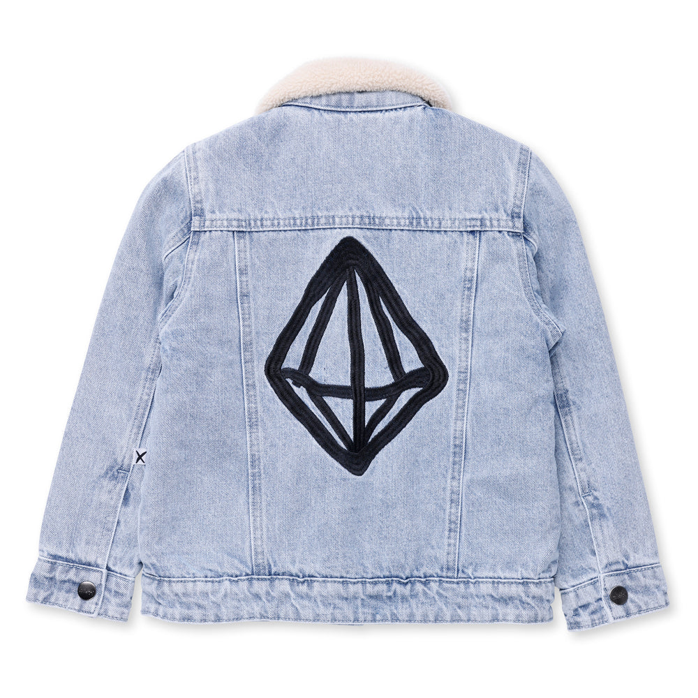 Minti Diamond Denim Bomber