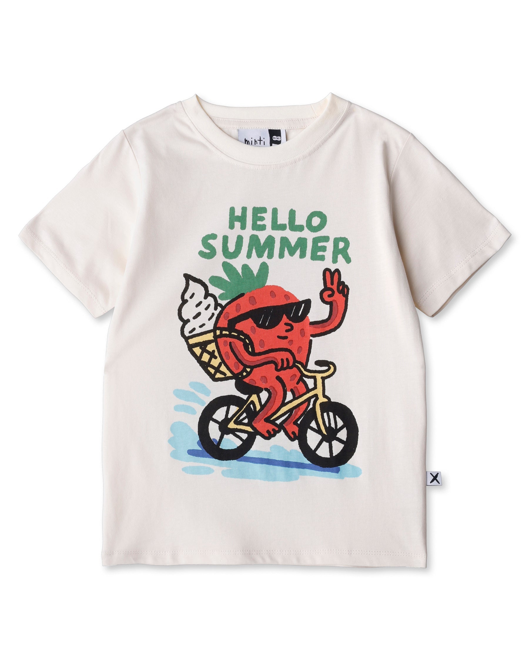 Minti Long Sleeve Tee - Strawberry Adventurer Cream main image 1