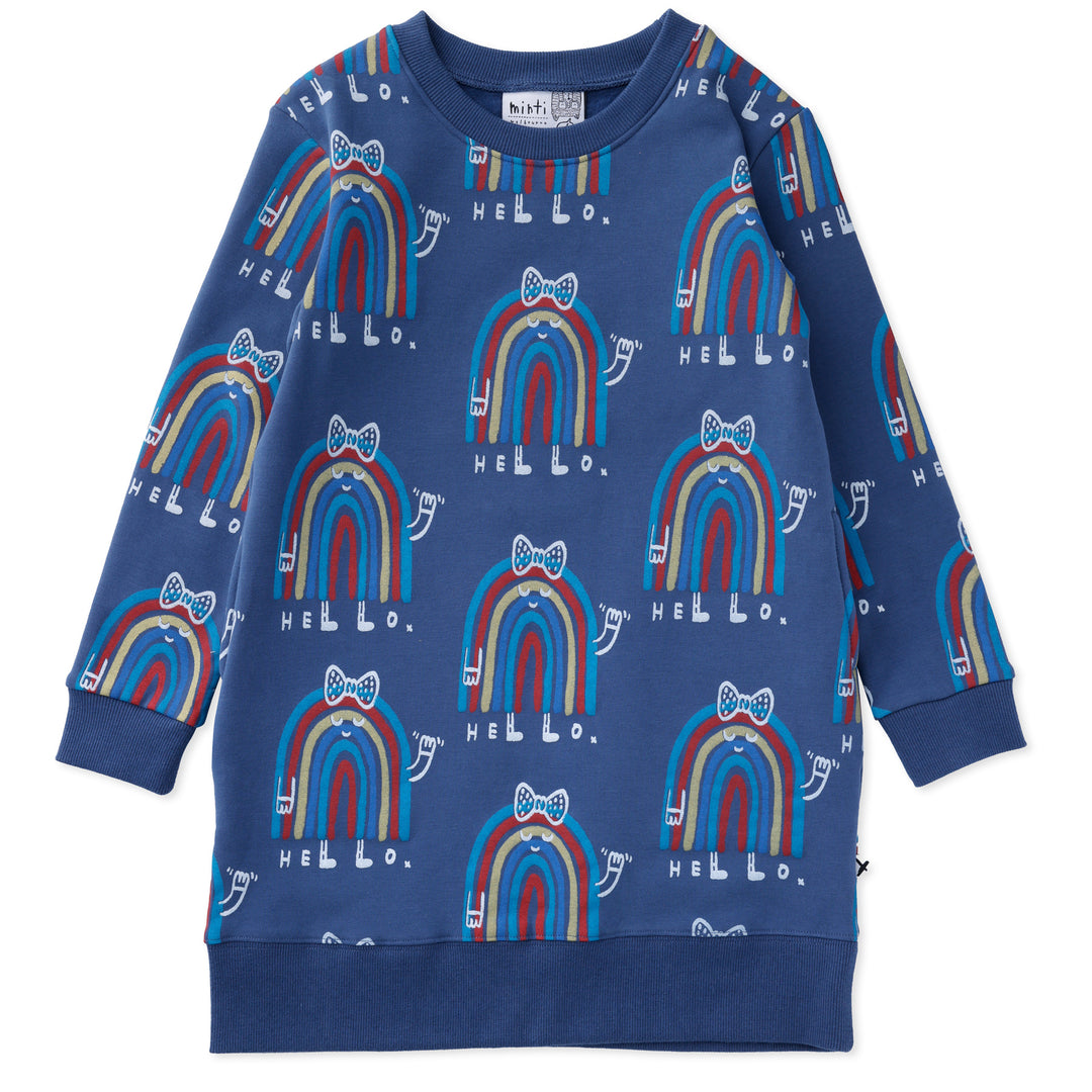 Minti Hello Rainbow Furry Dress