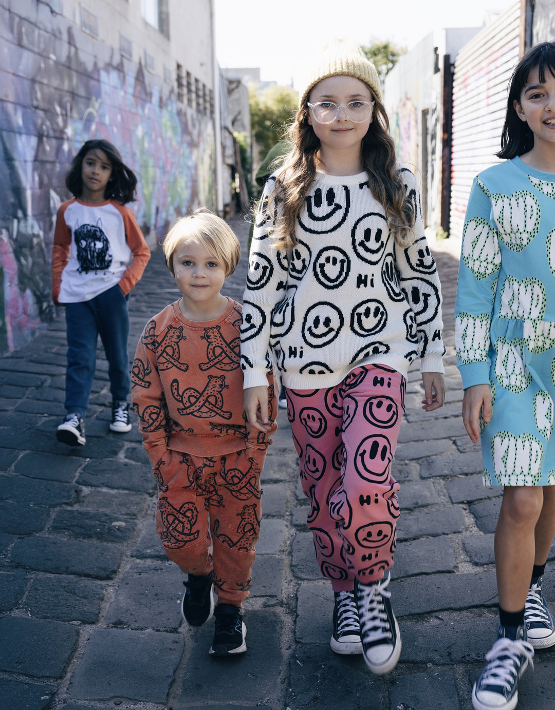 Minti Pretzel Leopard Crew
