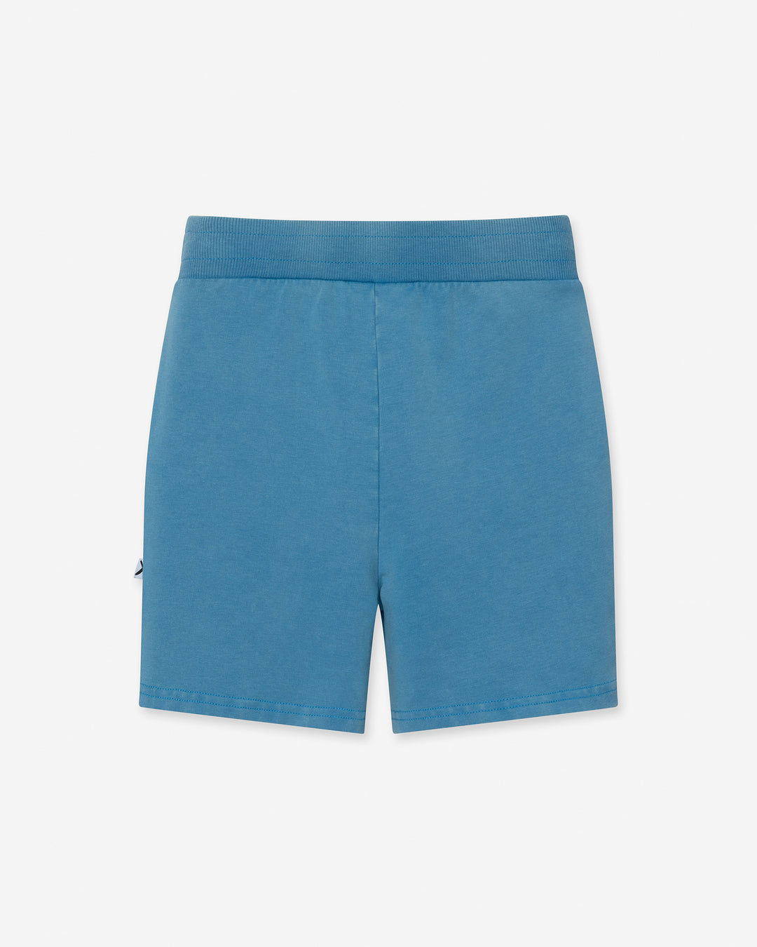 Blasted Track Short in sky wash, boys shorts by Minti, flat lay
