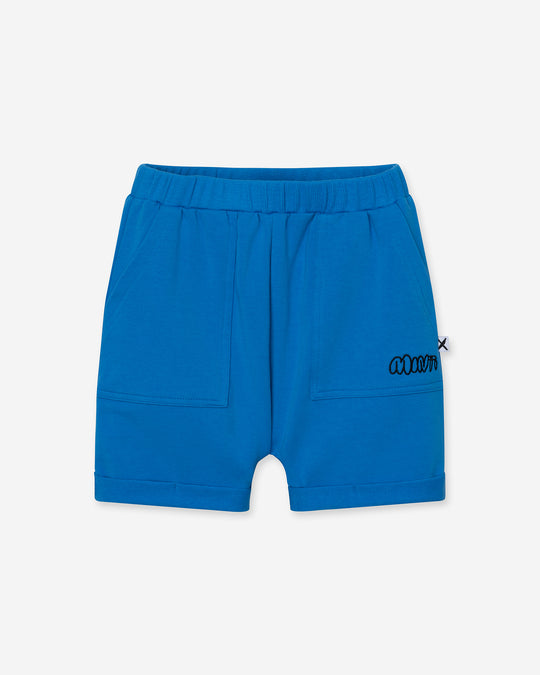Roller Short in cobalt, boys shorts by Minti, flat lay