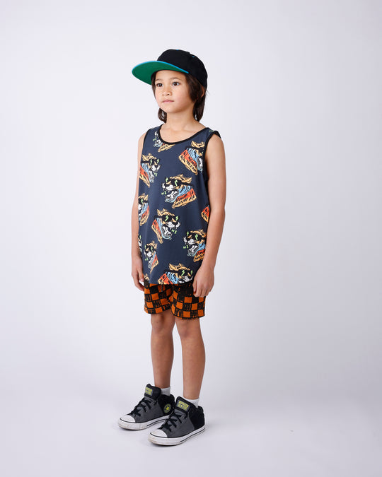 Minti Sketchy Grid Short