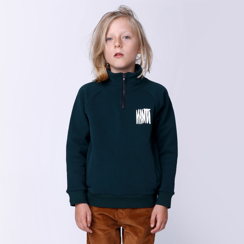 Minti Furry Half Zip Crew