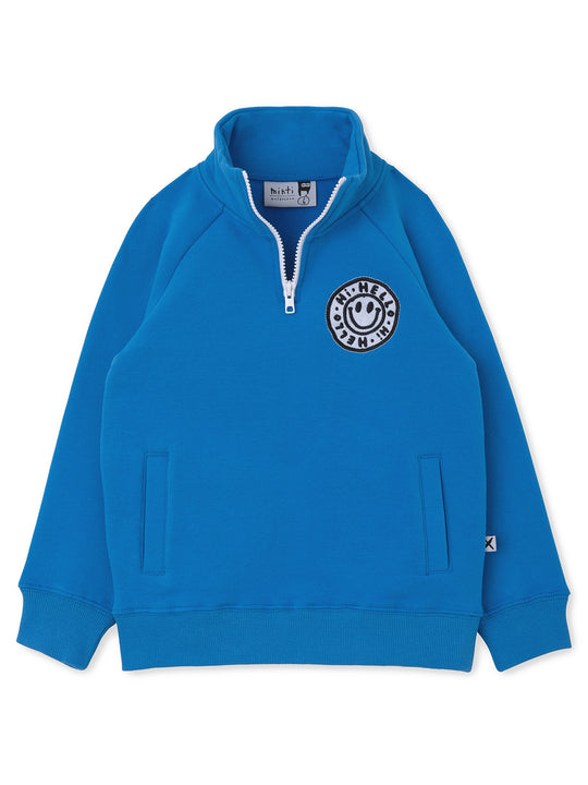 Minti Happy Furry Half Zip Crew