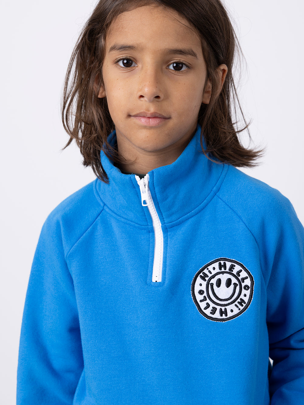 Minti Happy Furry Half Zip Crew