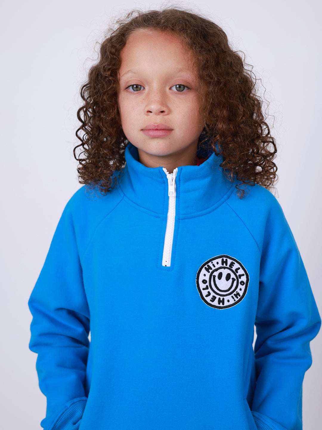 Minti Happy Furry Half Zip Crew