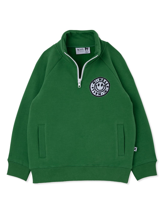 Minti Happy Furry Half Zip Crew