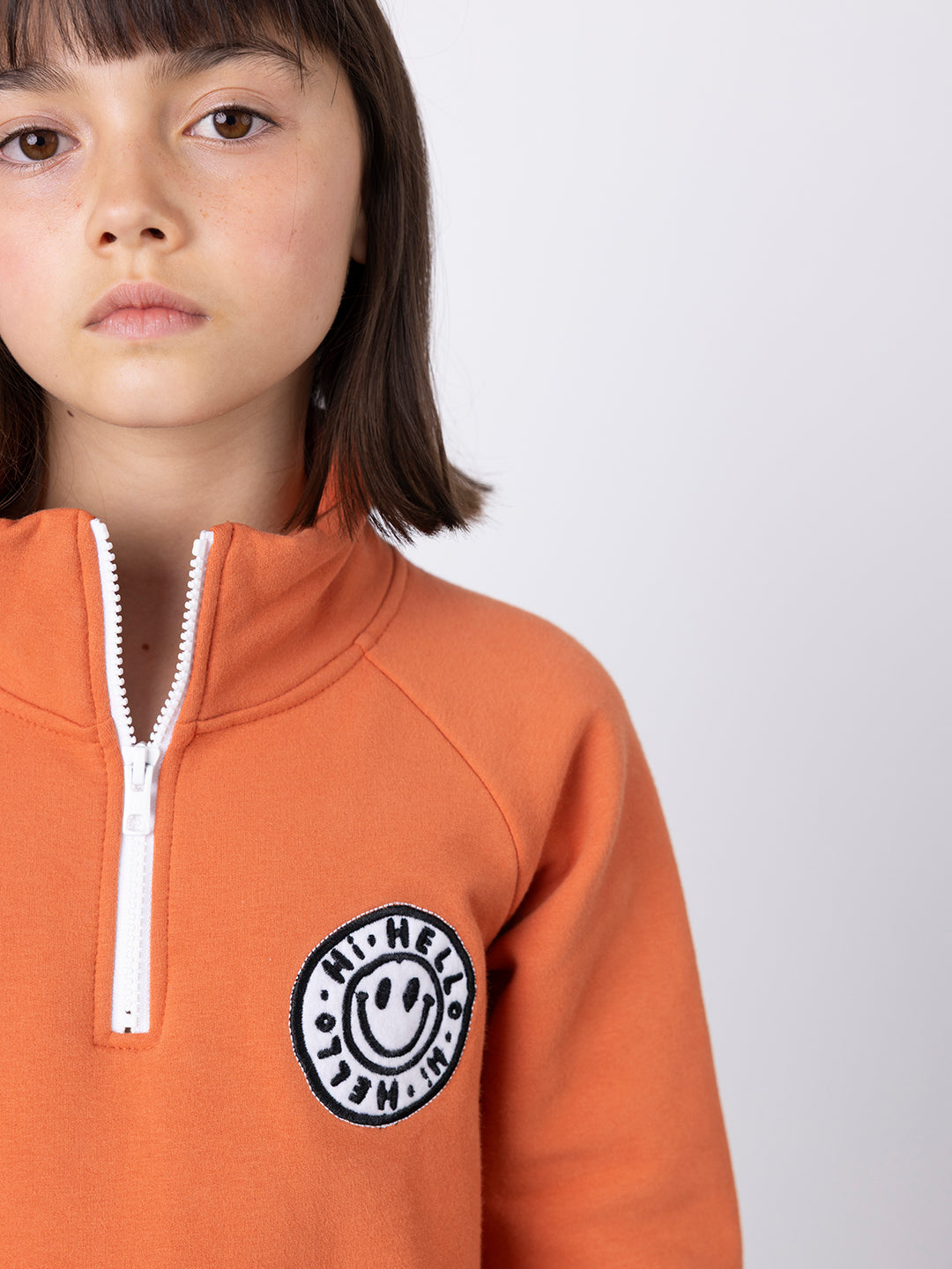 Minti Happy Furry Half Zip Crew