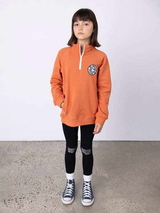Minti Happy Furry Half Zip Crew