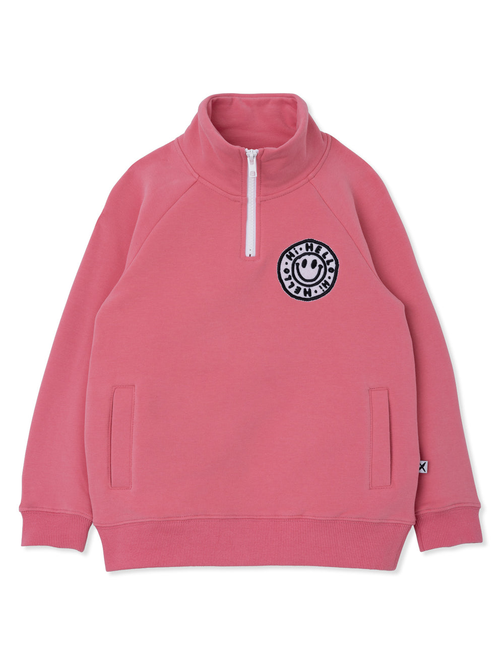 Minti Happy Furry Half Zip Crew