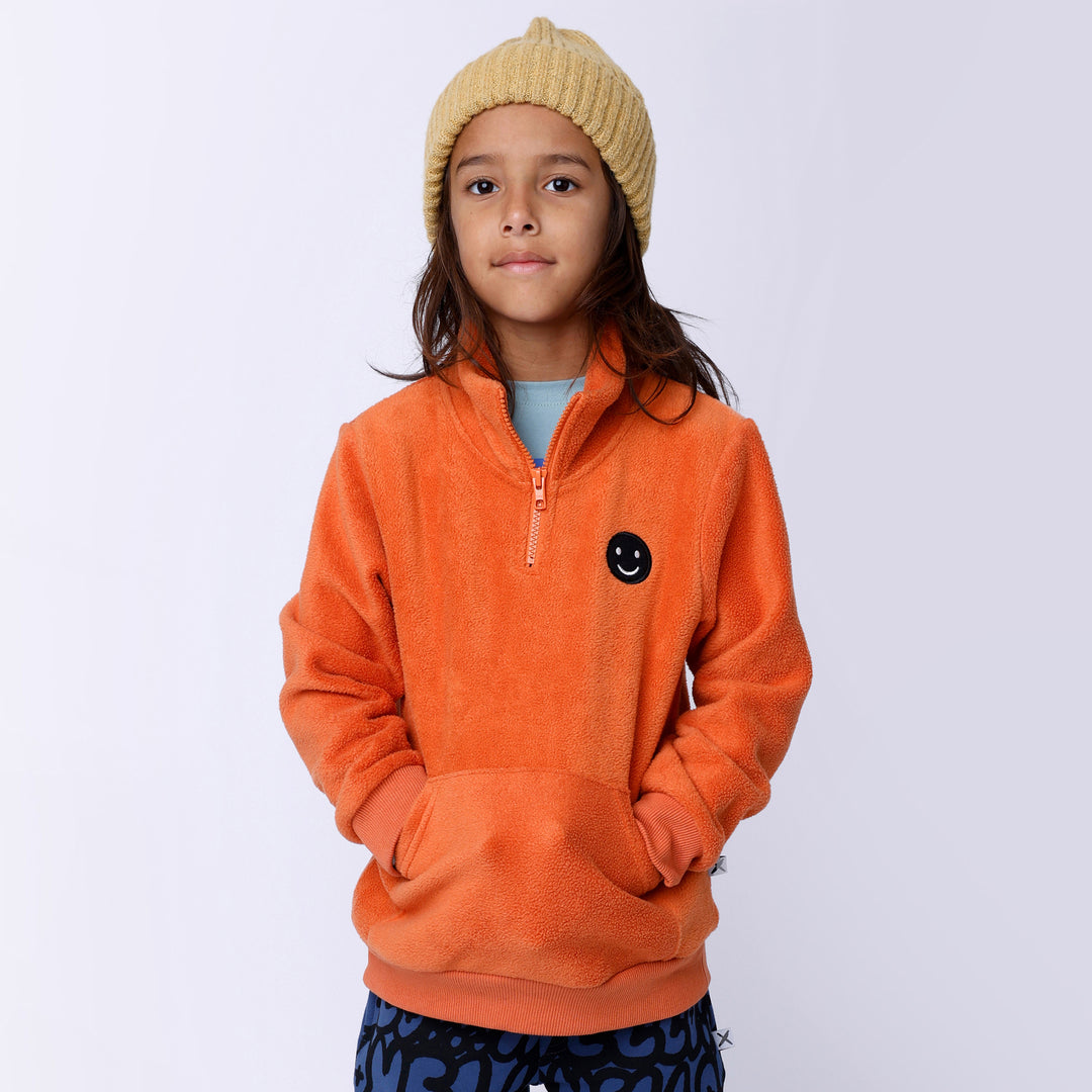 Minti Teddy Half Zip Crew