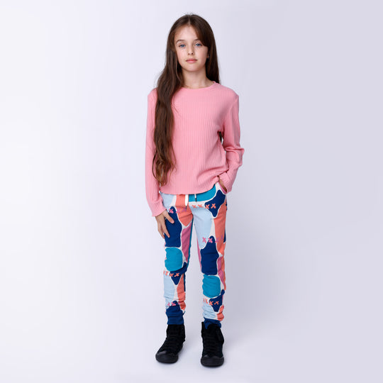 Minti Watercolour Furry Trackies
