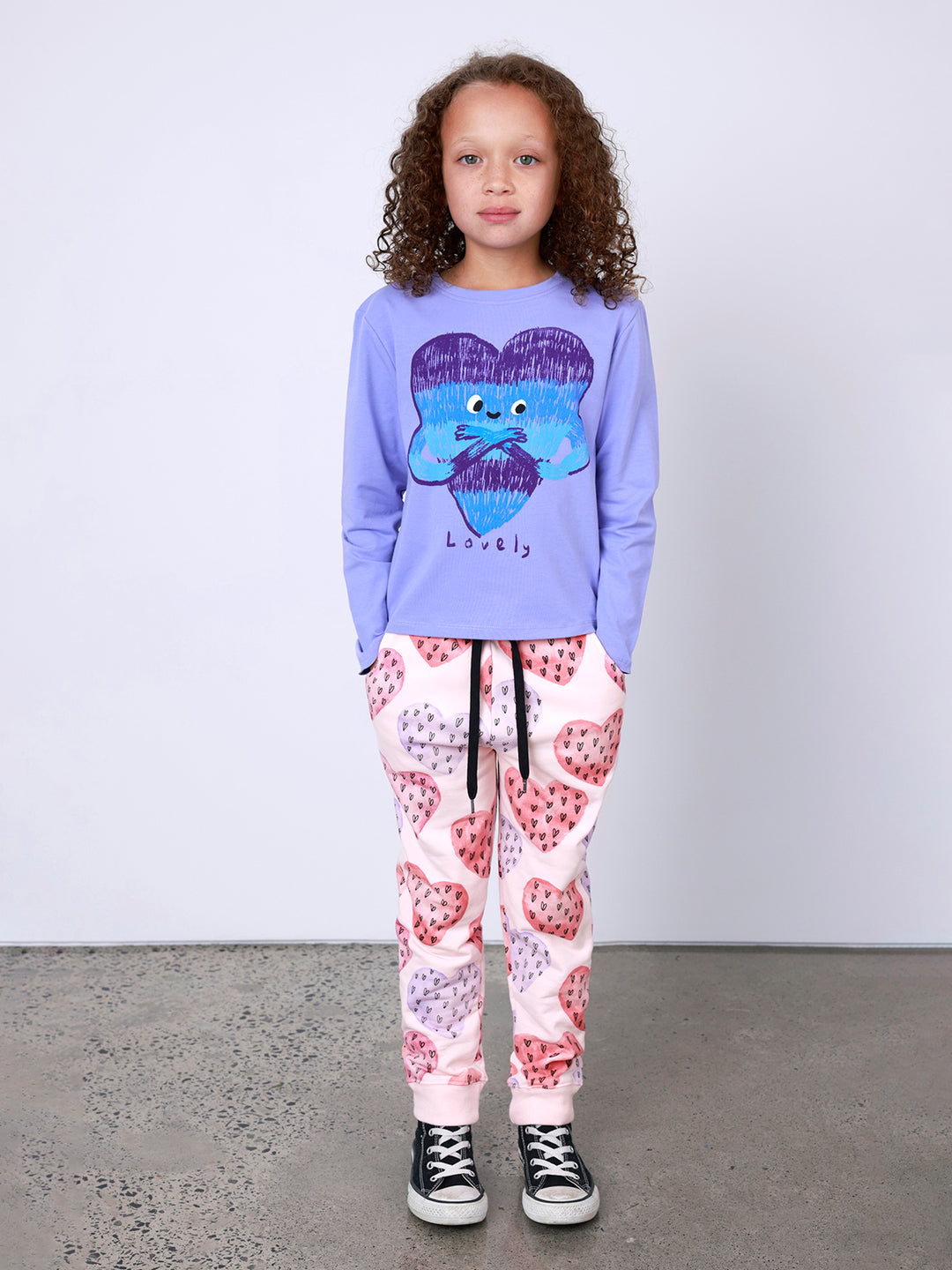 Minti Hearts On Hearts Furry Trackies