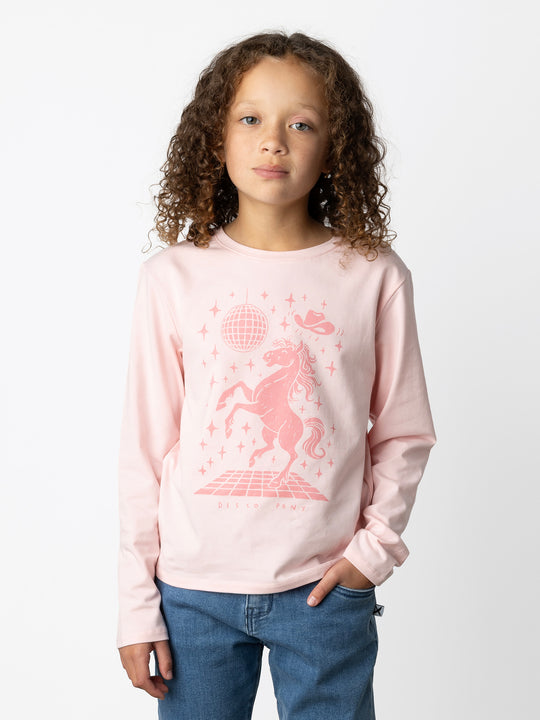 Minti kids clothing. Boxy style long sleeved tee. 190 Gram // 95% Cotton // 5% Elastane.