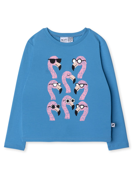 Minti kids clothing. Boxy style long sleeved tee. 190 Gram // 95% Cotton // 5% Elastane.