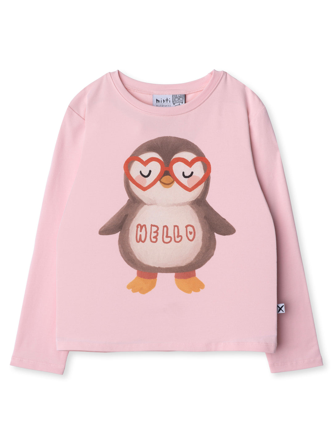 Minti kids clothing. Boxy style long sleeved tee. 190 Gram // 95% Cotton // 5% Elastane.