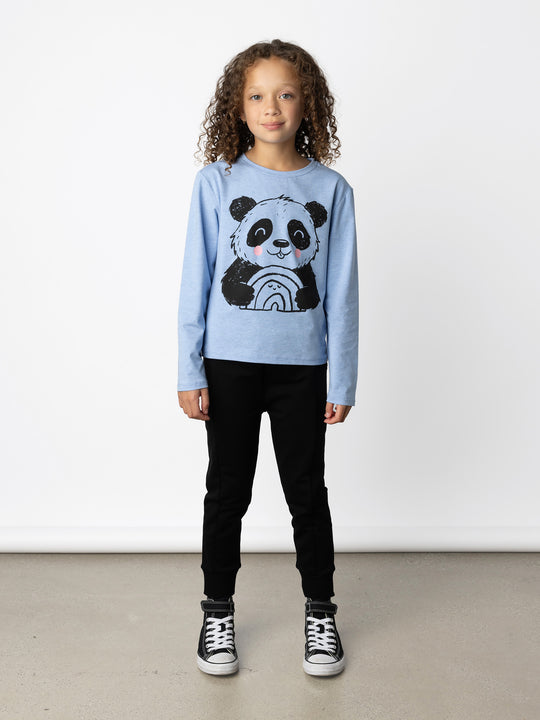 Minti kids clothing. Boxy style long sleeved tee. 190 Gram // 95% Cotton // 5% Elastane.