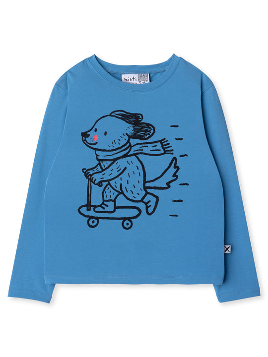 Minti kids clothing. Boxy style long sleeved tee. 190 Gram // 95% Cotton // 5% Elastane.