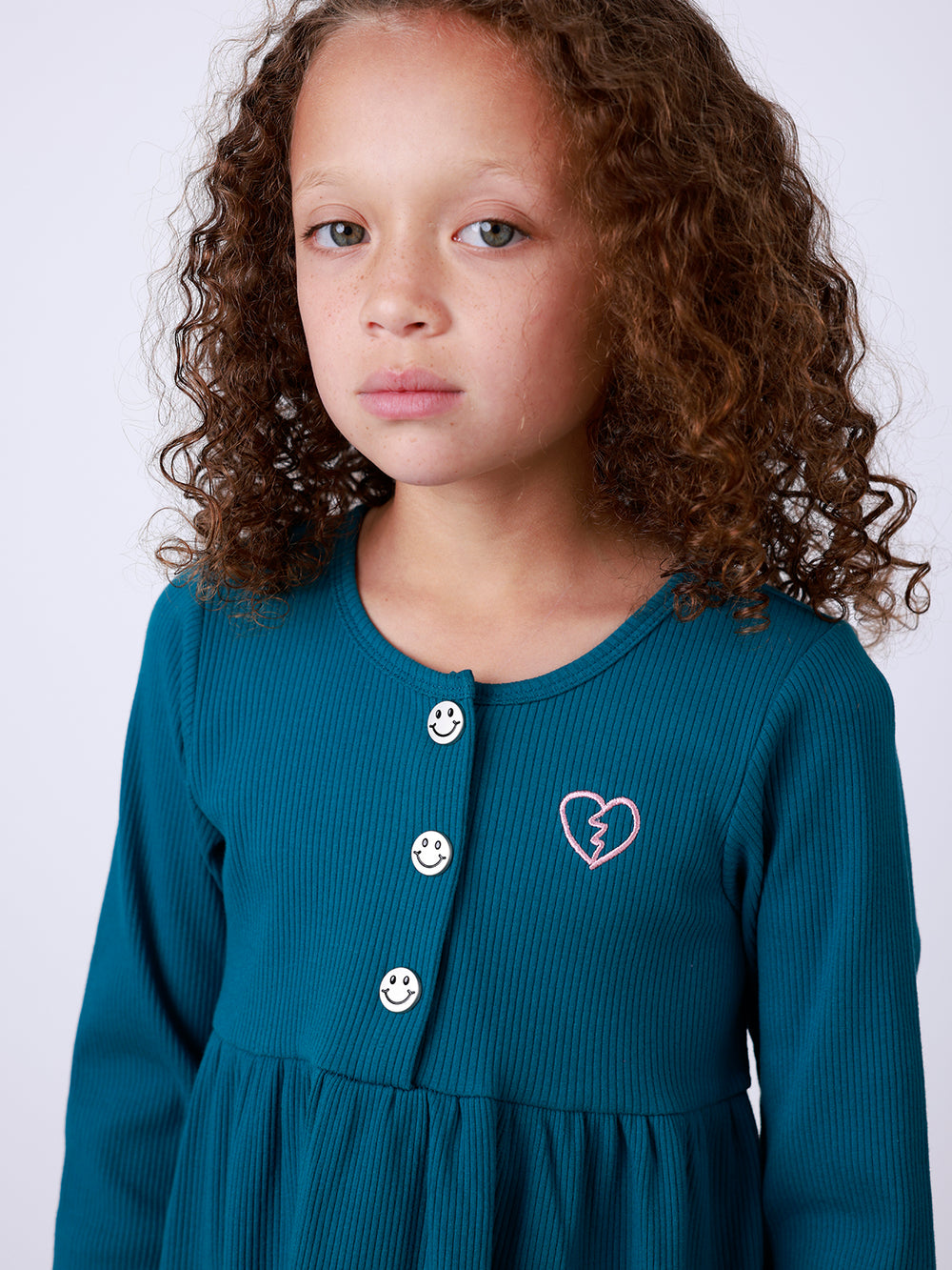Minti Sketched Heart Rib Dress