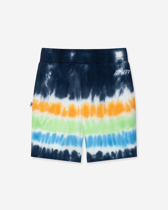 Airwaves Short in navy, boys shorts by Minti, flat lay