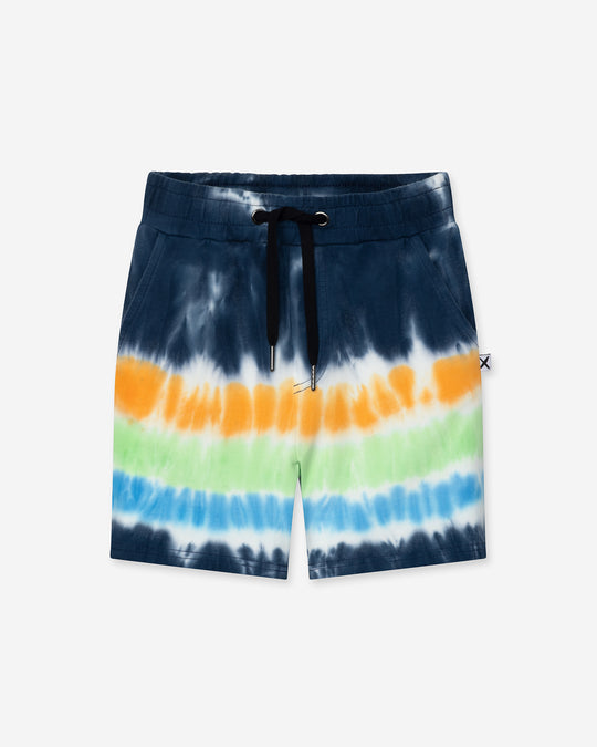 Airwaves Short in navy, boys shorts by Minti, flat lay