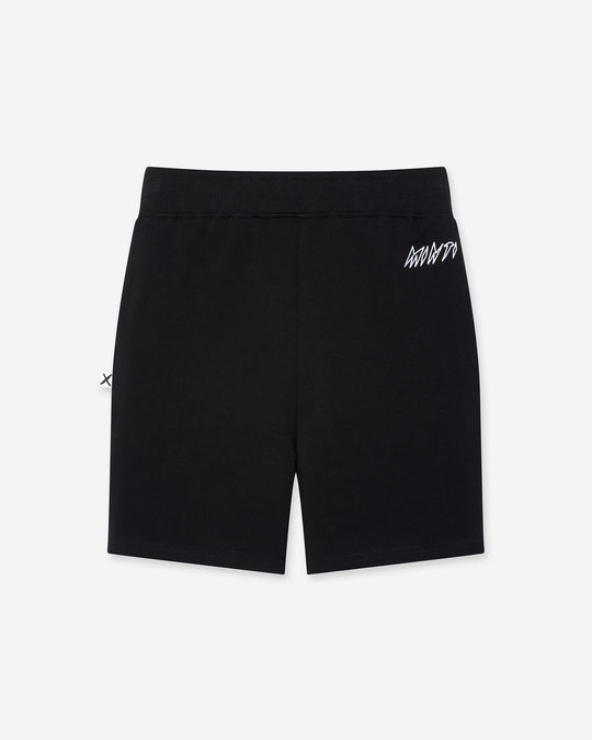 Hero Short in black, boys shorts by Minti, flat lay