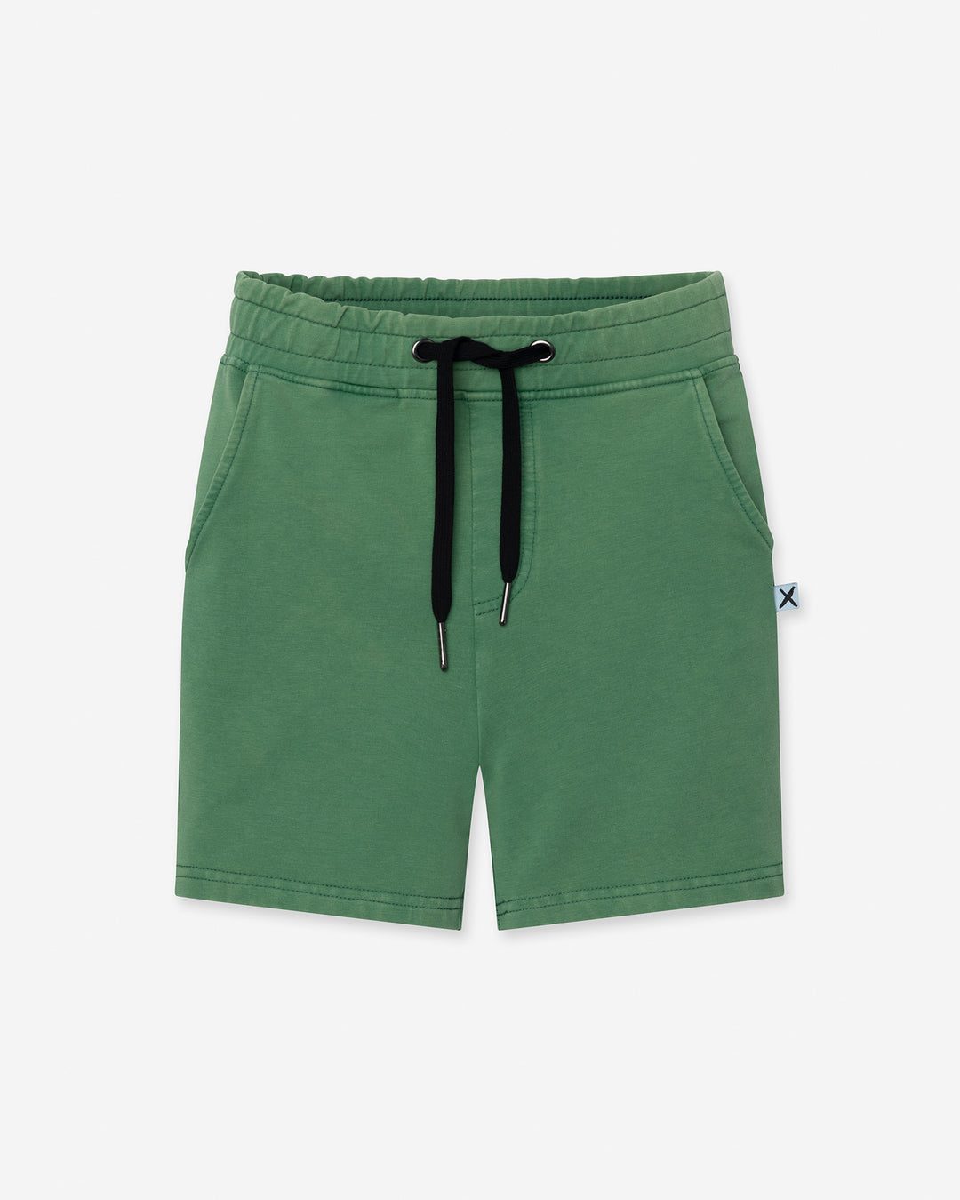 Blasted Icon Short in turf wash, boys shorts by Minti, flat lay