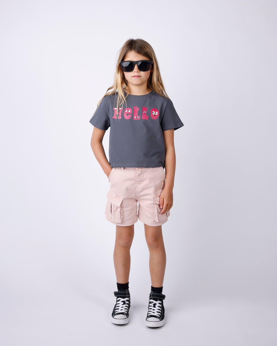 Minti Hello Monsters Cropped Tee