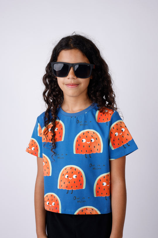 Minti One In A Melon Cropped Tee