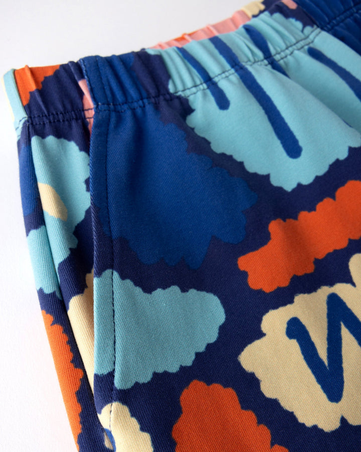 Close up detail of the Cool Shapes Short in dark blue