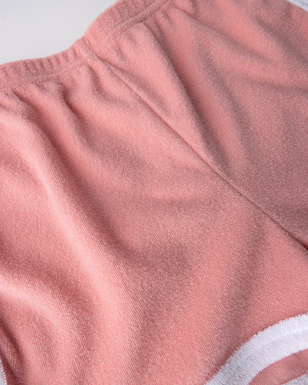 Close up detail of the Track Star Short in pink