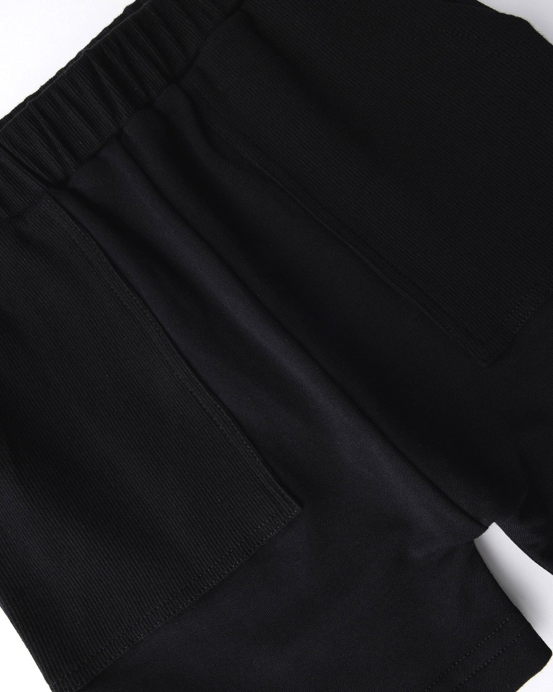 Close up detail of the Rib Pocket Short in black