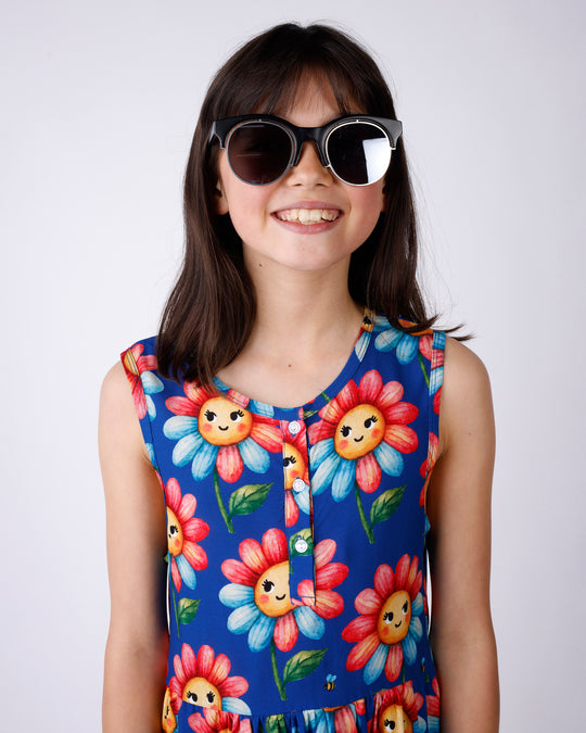 Minti Flower And Bee Woven Dress