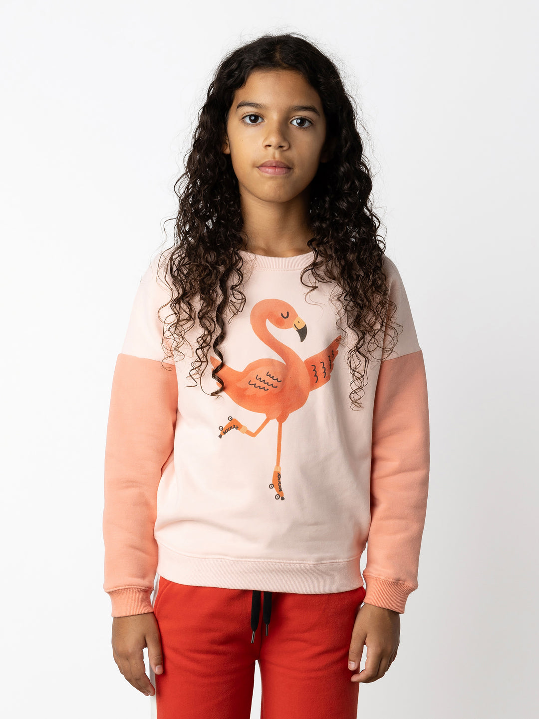 Minti kids clothing. Super cosy oversized fit crew with drop shoulder detail. 2x2 Rib at the neck, hem and cuffs. 330 Gram // Brushed Inside // 95% Cotton // 5% Elastane.