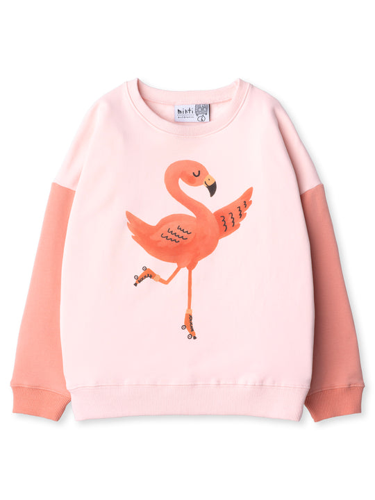 Minti kids clothing. Super cosy oversized fit crew with drop shoulder detail. 2x2 Rib at the neck, hem and cuffs. 330 Gram // Brushed Inside // 95% Cotton // 5% Elastane.