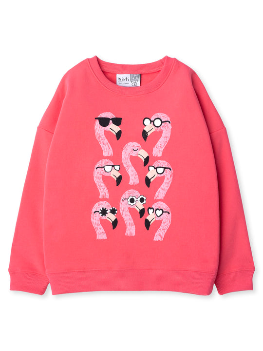 Minti kids clothing. Super cosy oversized fit crew with drop shoulder detail. 2x2 Rib at the neck, hem and cuffs. 330 Gram // Brushed Inside // 95% Cotton // 5% Elastane.
