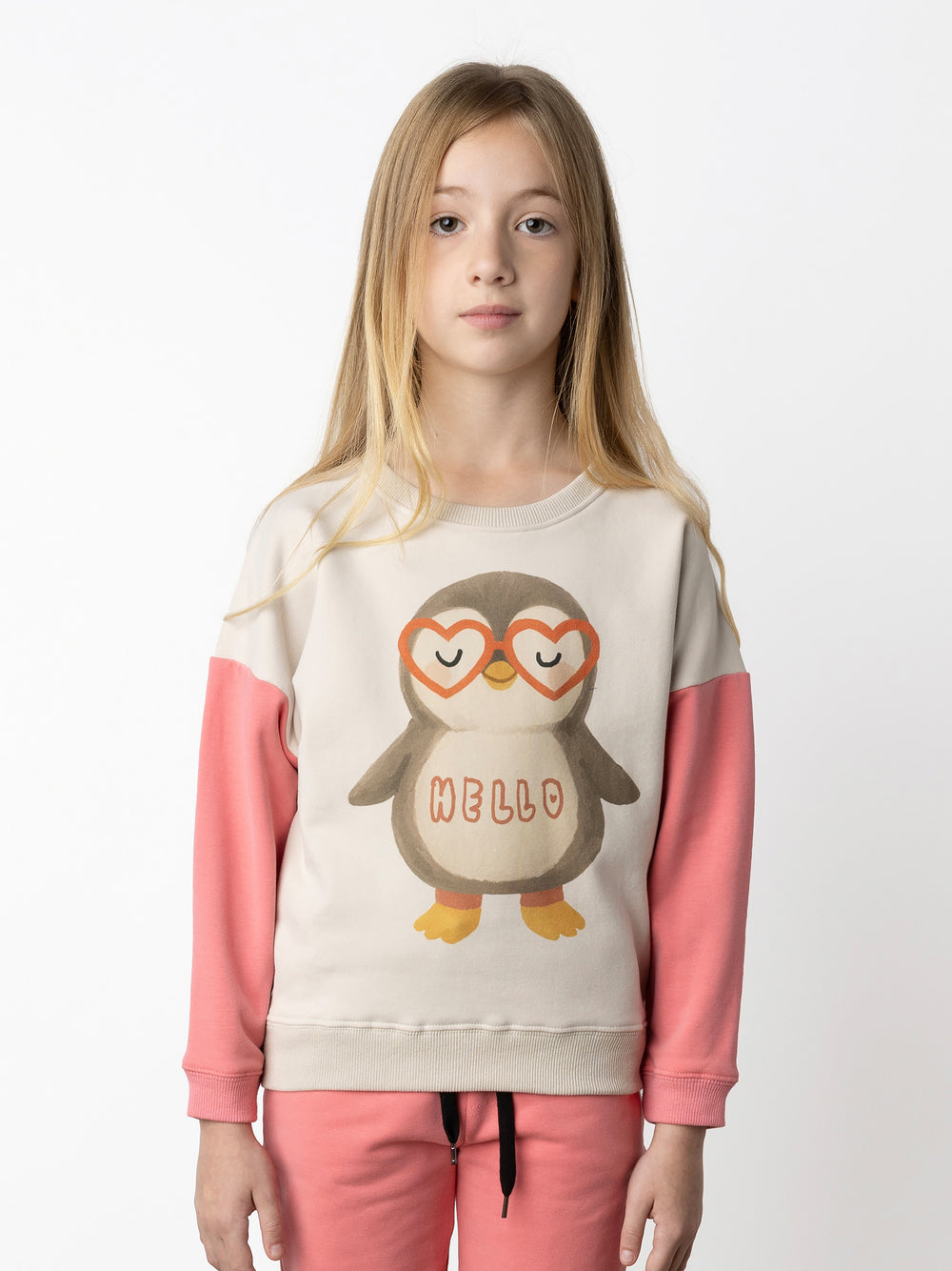 Minti kids clothing. Super cosy oversized fit crew with drop shoulder detail. 2x2 Rib at the neck, hem and cuffs. 330 Gram // Brushed Inside // 95% Cotton // 5% Elastane.