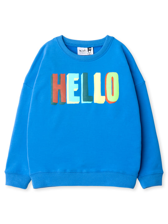 Minti kids clothing. Super cosy oversized fit crew with drop shoulder detail. 2x2 Rib at the neck, hem and cuffs. 330 Gram // Brushed Inside // 95% Cotton // 5% Elastane.