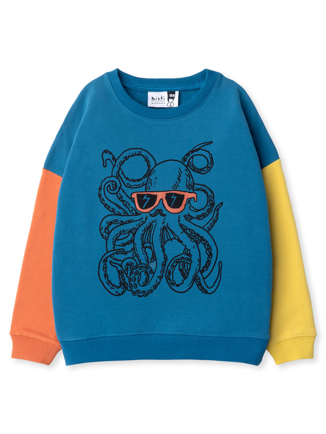 Minti kids clothing. Super cosy oversized fit crew with drop shoulder detail. 2x2 Rib at the neck, hem and cuffs. 330 Gram // Brushed Inside // 95% Cotton // 5% Elastane.