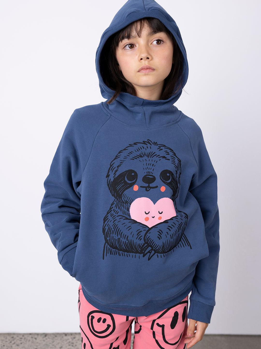 Minti Happy Sloth Furry Hood