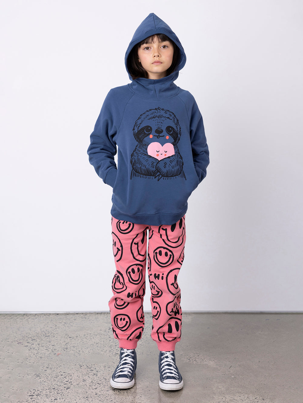 Minti Happy Sloth Furry Hood