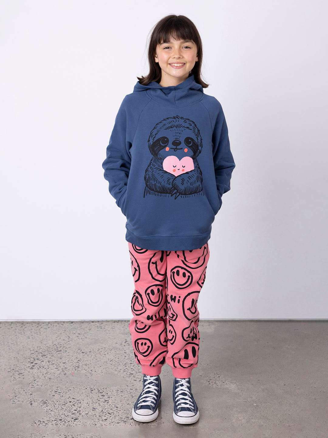 Minti Happy Sloth Furry Hood