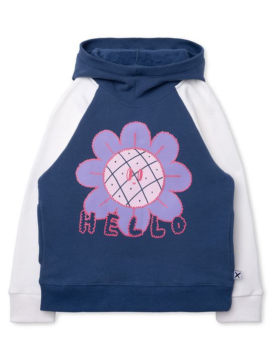 Minti Hello Bye Flower Furry Hood