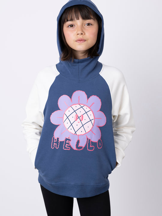 Minti Hello Bye Flower Furry Hood