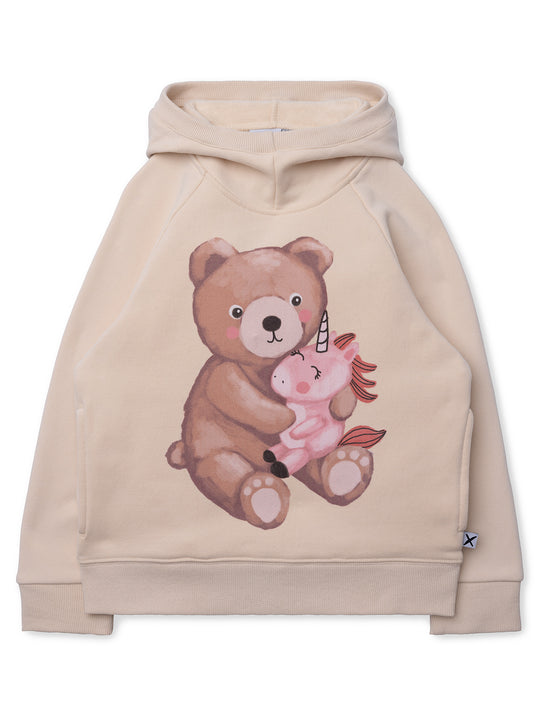 Minti Teddy And Unicorn Furry Hood
