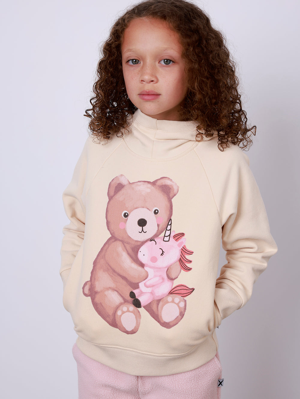 Minti Teddy And Unicorn Furry Hood