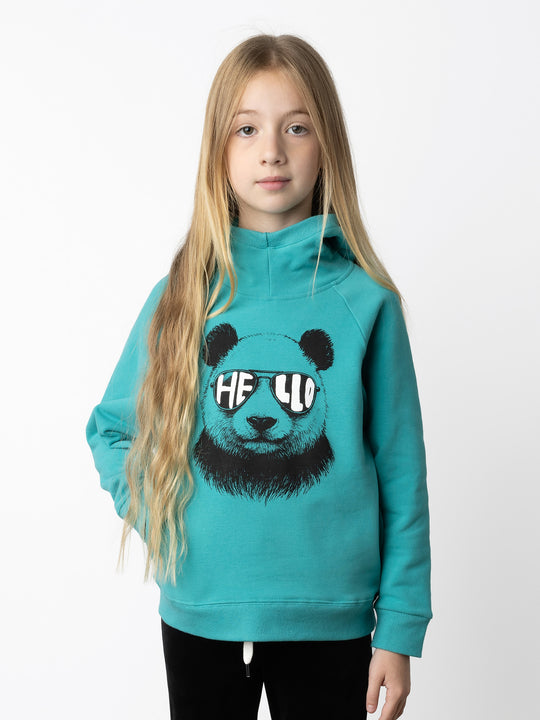 Minti kids clothing. Super soft hoodie with hidden pockets in the side seams. The ribbed-trim hood makes it extra cosy. Soft brushed 'furry' inside. 2x2 Rib at the neck, hem and cuffs. We recommend going up a size for this style. 330 Gram // Brushed Inside // 95% Cotton // 5% Elastane.