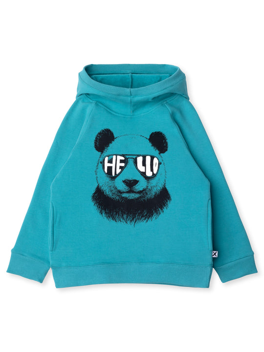 Minti kids clothing. Super soft hoodie with hidden pockets in the side seams. The ribbed-trim hood makes it extra cosy. Soft brushed 'furry' inside. 2x2 Rib at the neck, hem and cuffs. We recommend going up a size for this style. 330 Gram // Brushed Inside // 95% Cotton // 5% Elastane.
