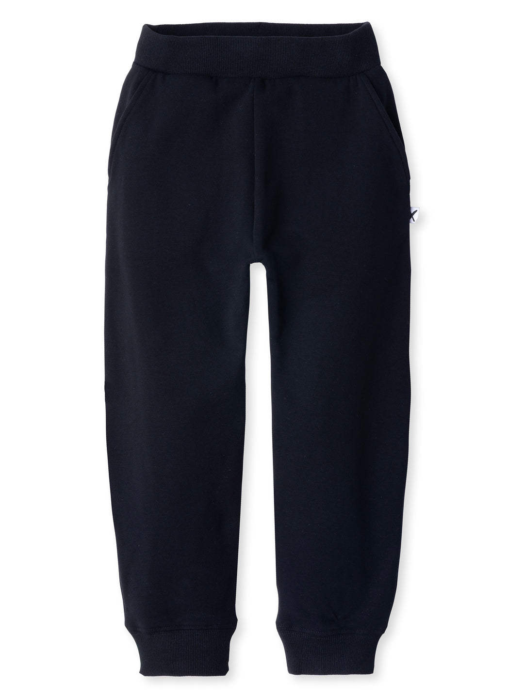 Minti kids clothing. Super cool baggy trackies with elastic waistband, front pockets, back pocket and 2x2 rib cuffs. 330 Gram // Brushed Inside // 95% Cotton // 5% Elastane.